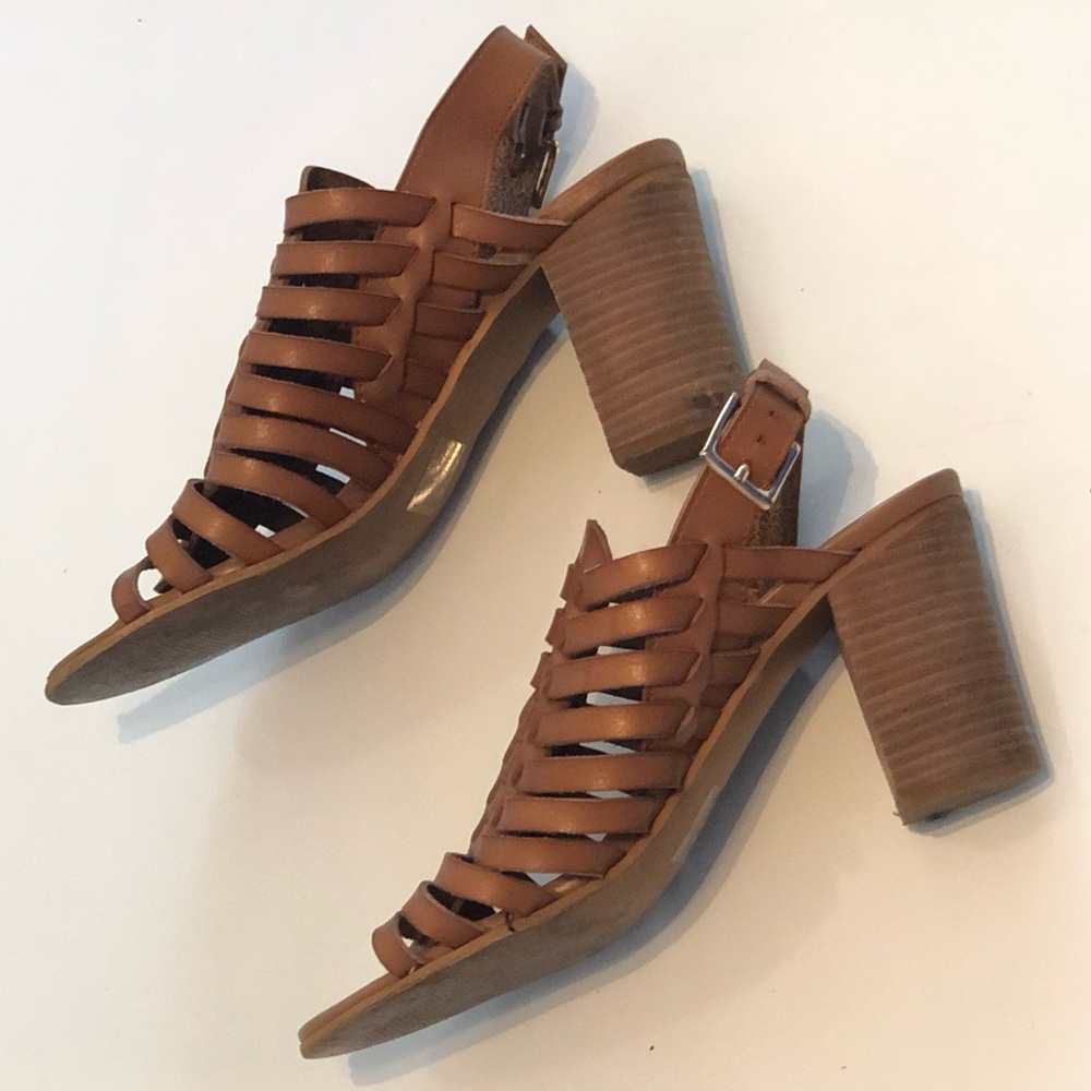 Brown sandal block heels Steve Madden